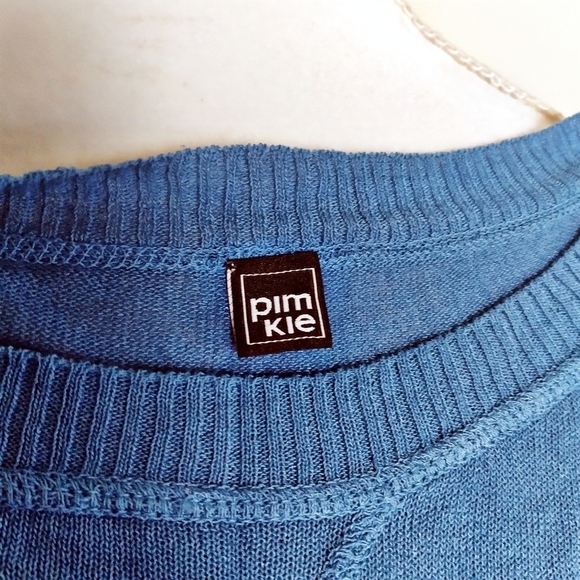 Pimkie Blue Colorblock Tunic Top Size Medium - Picture 9 of 9